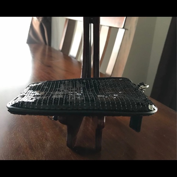 Coach Black Sequins Wristlet - Picture 3 of 4